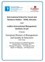 European Masters of Management and Quality in Education 2015 2016