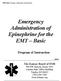 Emergency Administration of Epinephrine for the EMT Basic