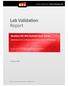 Lab Validation Report