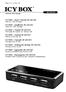 ICY BOX û User's Manual IB-LAN104 Network USB Storage. ICY BOX û Handbuch IB-LAN104 Netzwerk USB Storage