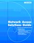 Network Access Solutions Guide Dial-Up and Dedicated Access