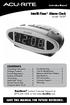 Intelli-Time Alarm Clock model 13027
