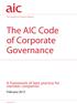 The AIC Code of Corporate Governance