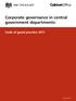 Corporate governance in central government departments: Code of good practice 2011