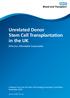Unrelated Donor Stem Cell Transplantation in the UK