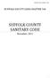 SUFFOLK COUNTY SANITARY CODE