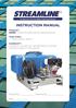 STREAMLINE. Products for the Pure Water Cleaning Industry INSTRUCTION MANUAL