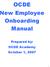 OCDE New Employee Onboarding Manual