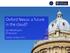 Oxford Nexus: a future in the cloud?