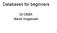 Databases for beginners. 02-DBBA Marek Kręglewski