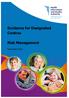 Guidance for Designated Centres. Risk Management