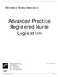 Advanced Practice Registered Nurse Legislation
