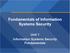 Fundamentals of Information Systems Security Unit 1 Information Systems Security Fundamentals