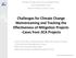 Challenges for Climate Change Mainstreaming and Tracking the Effectiveness of Mitigation Projects -Cases from JICA Projects