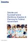 Deloitte and SuccessFactors Workforce Analytics & Planning for Federal Government