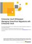Enterprise Vault Whitepaper Managing SharePoint Migrations with Enterprise Vault