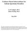 Evidence-Based Interventions for Autism Spectrum Disorders