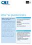 2014 Tax Questionnaire