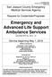 Emergency and Advanced Life Support Ambulance Services