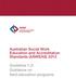 Australian Social Work Education and Accreditation Standards (ASWEAS) 2012. Guideline 1.2: Guidance on field education programs