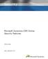 Security. Microsoft Dynamics CRM Online: Security Features. White Paper