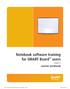 Notebook software training for SMART Board users. Learner workbook. Level 2