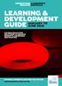 LEARNING & DEVELOPMENT GUIDE