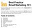 Best Practice Email Marketing 101