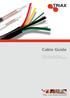 Cable Guide. Cables, Connectors & Tools for installation of quality networks. TRIAX - your ultimate connection
