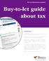 Buy-to-let guide about tax