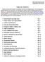 CHILD AND ADOLESECENT COMMUNITY RESOURCES TABLE OF CONTENTS