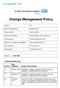 Change Management Policy