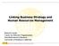 Linking Business Strategy and Human Resources Management