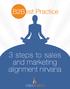 B2Best Practice. 3 steps to sales and marketing alignment nirvana