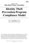 Identity Theft Prevention Program Compliance Model