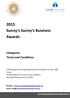 2015 Sunny s Sunny s Business Awards