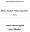 Multi Factor Authentication API