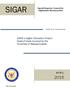 SIGAR. USAID s Higher Education Project: Audit of Costs Incurred by the University of Massachusetts APRIL