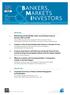 BANKERS, MARKETS INVESTORS an academic and professional review