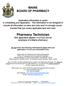 Pharmacy Technician (this application applies only if you are an employee of a Maine pharmacy)