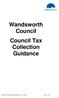 Wandsworth Council Council Tax Collection Guidance