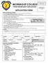 MONEAGUE COLLEGE YOUR OPPORTUNITY FOR SUCCESS APPLICATION FORM