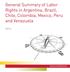 General Summary of Labor Rights in Argentina, Brazil, Chile, Colombia, Mexico, Peru and Venezuela