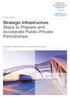 Strategic Infrastructure Steps to Prepare and Accelerate Public-Private Partnerships