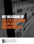 NOT MEASURING UP: THE STATE OF SCHOOL DISCIPLINE IN MASSACHUSETTS