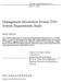 Management Information System 2000 System Requirements Study
