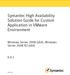 Symantec High Availability Solution Guide for Custom Application in VMware Environment