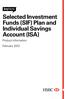 Selected Investment Funds (SIF) Plan and Individual Savings Account (ISA) Product information February 2012
