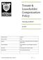 Tenant & Leaseholder Compensation Policy