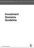 Investment Domains Guideline